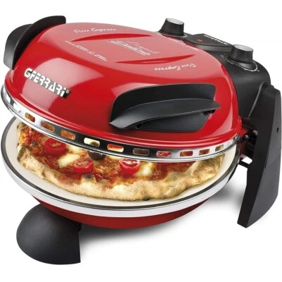 G3Ferrari Pizza Express Delizia Pizzaofen rot Temperaturen bis zu 400 Grad 1200W - Bild 1 von 4
