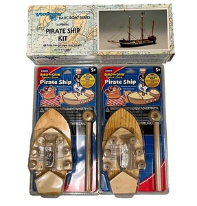 Pirate Ship Building Kits Lot of 3 NEW - Picture 1 of 6