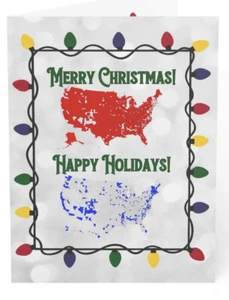 Trump Christmas Cards | Republican MAGA Merry Christmas Greeting Cards | USA - Picture 1 of 10