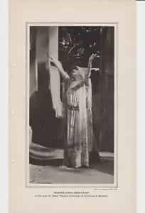 1908 Madame Sarah Bernhadt 7x12 Vintage Printed Photo - Picture 1 of 2