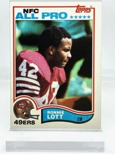 1982 TOPPS Football Ronnie Lott (NFC All Star) San Francisco 49ers Card# 486 - Picture 1 of 2