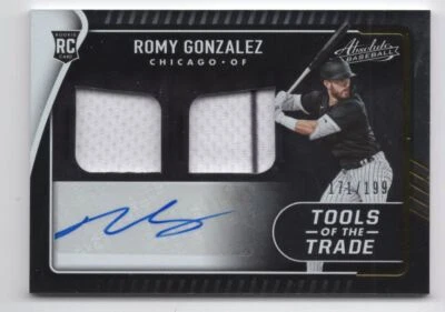 2022 PANINI ABSOLUTE TOOLS OF THE TRADE JERSEY AUTO ROMY GONZALEZ /199 - Image 1 of 2