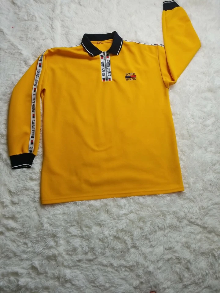 De Colección Tommy Hilfiger Deportes 1/4 Cremallera Manga Larga Camisa Jersey Deletrear Talla XL? Foto 1 de 4