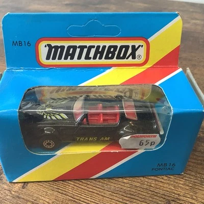 Matchbox Superfast MB 16 Pontiac Trans Am T Roof Factory Sealed - Image 1 of 4