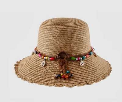 SOMBRERO CUBO PAJA VIENTO MUJER NUEVO TALLA M Foto 1 de 4