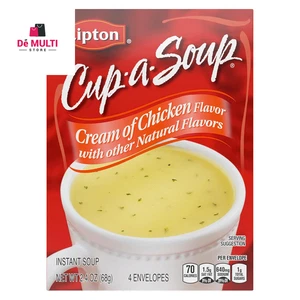 SOUP SECRETS Lipton crema zuppa istantanea di pollo 4 conteggi per una tazza calda di zuppa - Foto 1 di 11