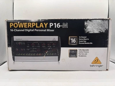 Behringer Powerplay P16-M 16-Channel Digital Personal Mixer Just The Device Ph9 - Image 1 of 4