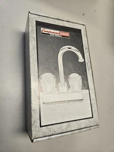Compression Series Bar Faucet Small Faucet  New Open Box 2 Handle Vintage - Picture 1 of 6
