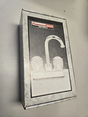 Compression Series Bar Faucet Small Faucet  New Open Box 2 Handle Vintage - Image 1 of 4
