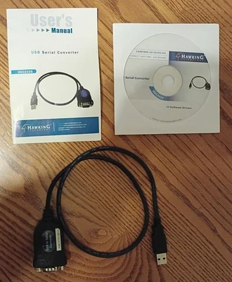 Hawking HUC232S USB Serial Converter USB 1.1 to RS-232 Male DB9 - Image 1 of 4
