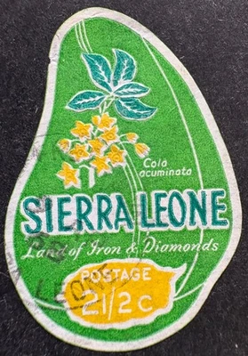 Sierra Leona 1967 SG425 2 1/2c planta de cola definitiva usada Foto 1 de 2