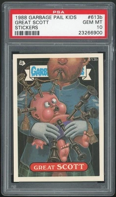 Garbage Pail Kids 15th Series #613b Great Scott PSA 10 GEM MINT Os15 Die-Cut - Image 1 of 2