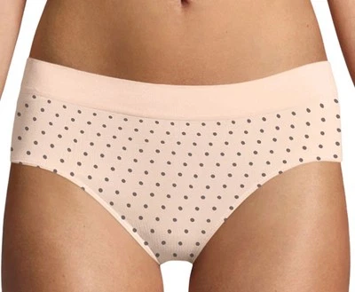 BALI Women’s One Smooth U All-Around Smoothing Hipster Panty Pink Dots Size M 6 - Image 1 of 3