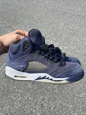 Air Jordan 5 Retro SE GS Georgetown Estilo Azul Marino Medianoche - GS Talla 6Y Foto 1 de 4
