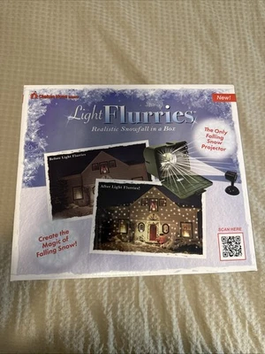 Chelsea Home Imports Light Flurries Falling White Snow Christmas Light Projector - Image 1 of 4
