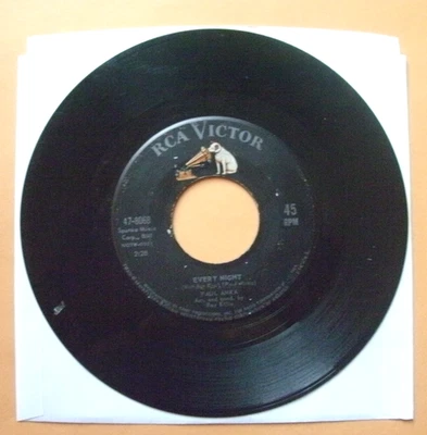 PAUL ANKA - EVERY NIGHT / THERE YOU GO - RCA 47-8068 - 1962 - 45 RPM - VG+ - Image 1 of 2