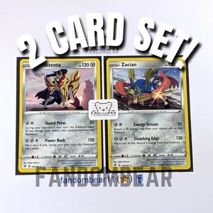 ZACIAN ZAMAZENTA Sword & Shield Rebel Clash cards 2020 Pokemon 139/192 140/192 - Picture 1 of 6