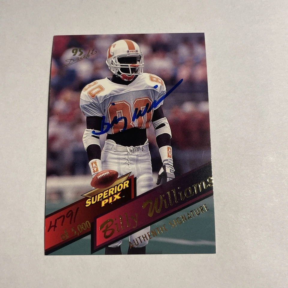 Billy Williams 1995 Superior Pix Authentic Signature Autograph #51 /5000 Auto - Image 1 of 1