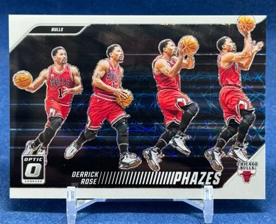Derrick Rose 2024-25 Optic PHAZES  Prizm SSP #9 Chicago Bulls Case Hit - Image 1 of 2