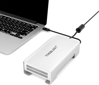 Thunderbolt 3 auf U.2 NVMe SSD Gehäuse - 2,5" SFF-8639 PCIe Adapter Case USB4 - Bild 1 von 4