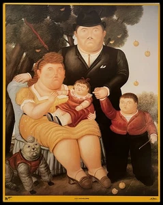 1991 * Manifesto, Poster Arte 'Fernando Botero - Una Famiglia' - Foto 1 di 1