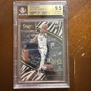 2018-19 Panini Select JAREN JACKSON JR. #239 RC Zebra 🦓 Prizm BGS 9.5 - Picture 1 of 2