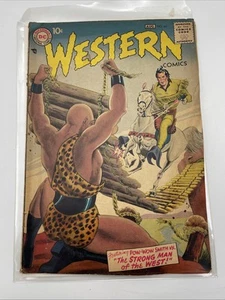 👢 Western Comics #64 DC Aug.1957 early silver age Pow Wow Smith greytone cover - Picture 1 of 10