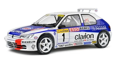 SOLIDO - PEUGEOT 306 Maxi Bianca #1 Rallye de Monte Carlo 1996 F.DELECOUR/M.S... - Immagine 1 di 4
