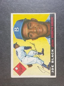 1955 Topps Joe Black 156 VG Crease N4 - Bild 1 von 2