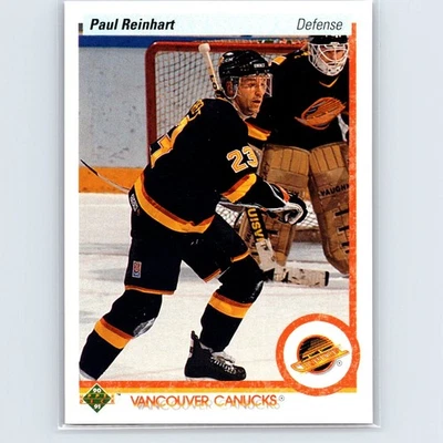 1990-91 Upper Deck - Paul Reinhart #110 - Vancouver Canucks - Image 1 of 2