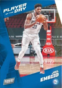 Joel Embiid 2021-22 Panini Player of the Day Basketball Card #38 76ers - Picture 1 of 2