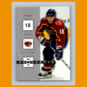 Tarjeta de hockey Marian Hossa #4 2005 Fleer Hot Prospects Atlanta Thrashers NHL CASI NUEVA - Imagen 1 de 3