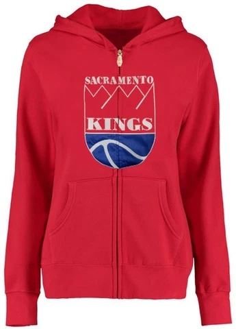 Sacramento Kings NBA Mens Red Tricot Track Jacket Hoodie Big & Tall Size LT Cover