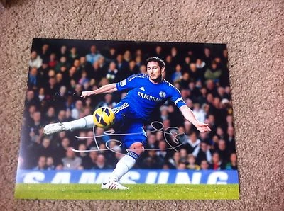 Foto autografiada de Frank Lampard 11x14 Chelsea Inglaterra NYCFC HOMBRE PRUEBA DE CIUDAD Foto 1 de 4