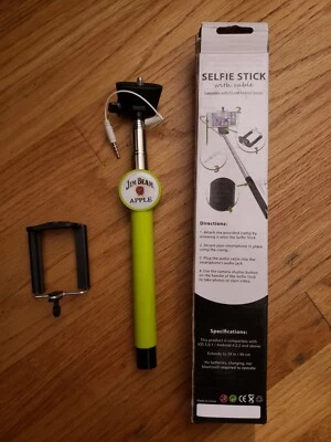 Palo selfie extensible con cable o sin cable para teléfonos iPhone Samsung Android Foto 1 de 2