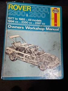 HAYNES MANUAL ROVER 2000,2300,2600 1977-1985 all Models 1994-2597cc - Picture 1 of 1