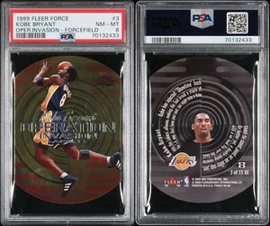 Kobe Bryant 1999-00 Fleer Force Operation Invasion (Mal etiqueta) PSA 8 - Imagen 1 de 1