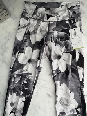 Old Navy Girls Gray And White Floral Athletic Pants Size M (8) - Image 1 of 4
