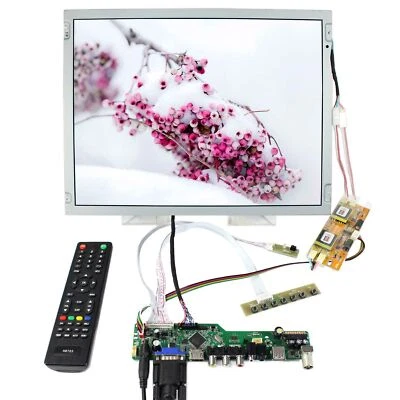 VSDISPLAY 15" LQ150X1LW73 1024X768 LCD Screen HDVGA AV USB LCD Controller Board