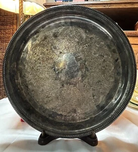 International Silver Company CASTLETON Vintage 12" Round Platter Tray 4871 1950s - Picture 1 of 20