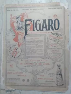 2. April 1892 FIGARO Magazin Reverend M. Woolsey Stryker Chicago, Illinois - Bild 1 von 8