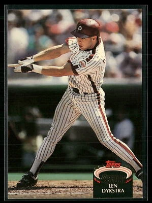 Len Dykstra 1992 Stadium Club #470b Philadelphia Phillies - Image 1 of 2