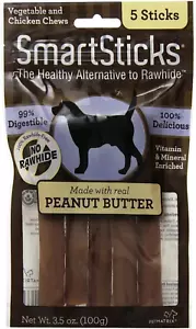Smartbones Smartsticks, Treat Your Dog to a Rawhide-Free Chew Made with Real Mea - Picture 1 of 12