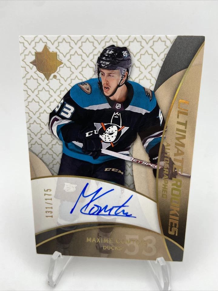 2018-19 UD Ultimate Collection Hockey Urimate rookies Autograped MAXIME COMTOIS - Image 1 of 4