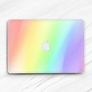 Funda rígida abstracta minimalista color arco iris para Macbook Air 13 Pro 16 13 14 15 - Imagen 1 de 4