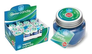 12/6 Vapour Release Candle Jar Breath Easy Relief Blocked Nose Nasal Menthol UK - Picture 1 of 1