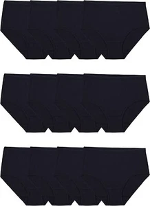 Fruit of the Loom Women Panties 100% Cotton Underwear Regular & Plus Size Black - Picture 1 of 9