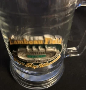 Green Bay Packers Lambeau Field Erhöhter 3D Glas Kaffee/Tee/Getränke Becher - Bild 1 von 2