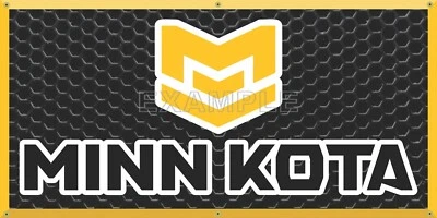 REVVED UP BANNERS MINN KOTA MARINE SIGN HEAVY-DUTY BANNER ART MURAL VARIOUS SIZES