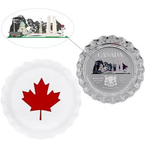 2021 Chad 6 Gram Canada Bottle Cap Proof Silver Coin - Picture 1 of 2